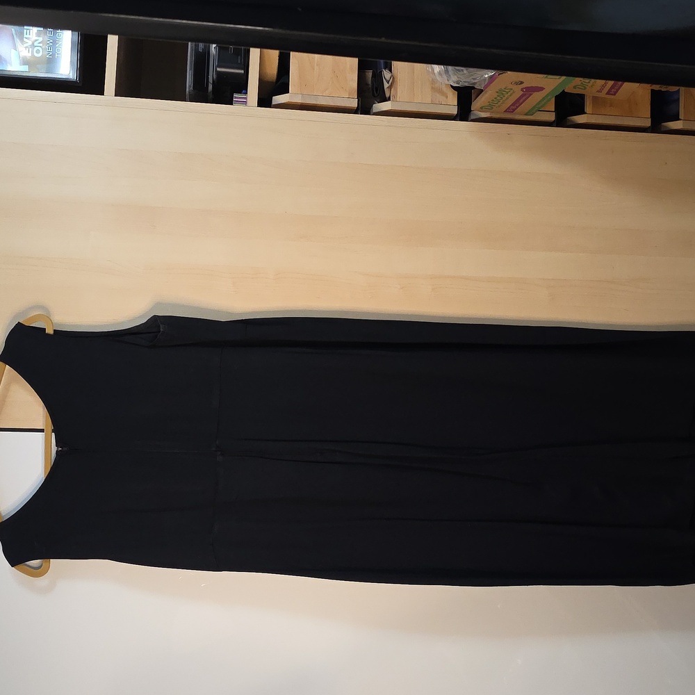 Women Maxi Dress, Black, 20WP, Preloved, Unlined, Zip-up In Back, Dry Clean - Picture 9 of 16